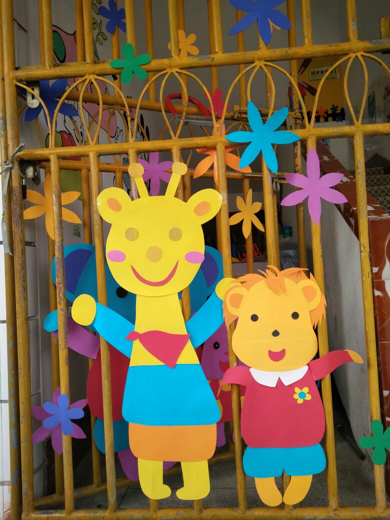 幼儿园门框彩绘图片