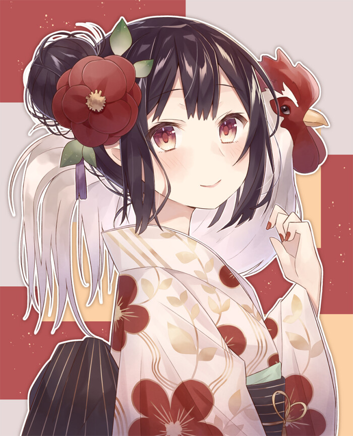 二次元 古风 少女 和服