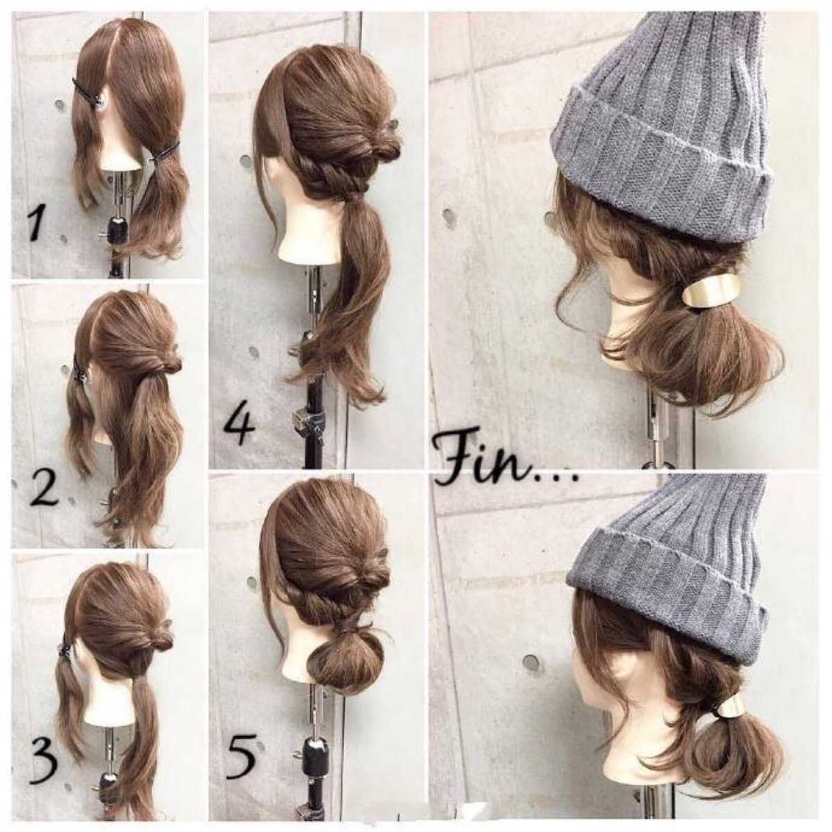 【编发教程】 冬季发型 戴帽子也要美美哒 简单美丽 一天一个发型