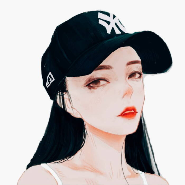 动漫头像 韩范小清新 中意 半身 侧身 可爱 个性 日系 女汉子 欧美
