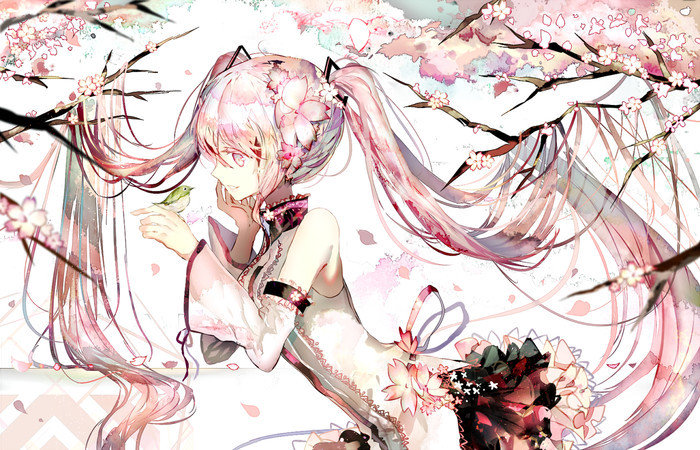 初音未来粉色樱花