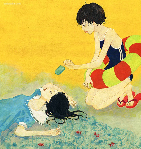 《日本插画家麻子mako的插画作品欣赏》《日本插画家桐沢十三插画作品