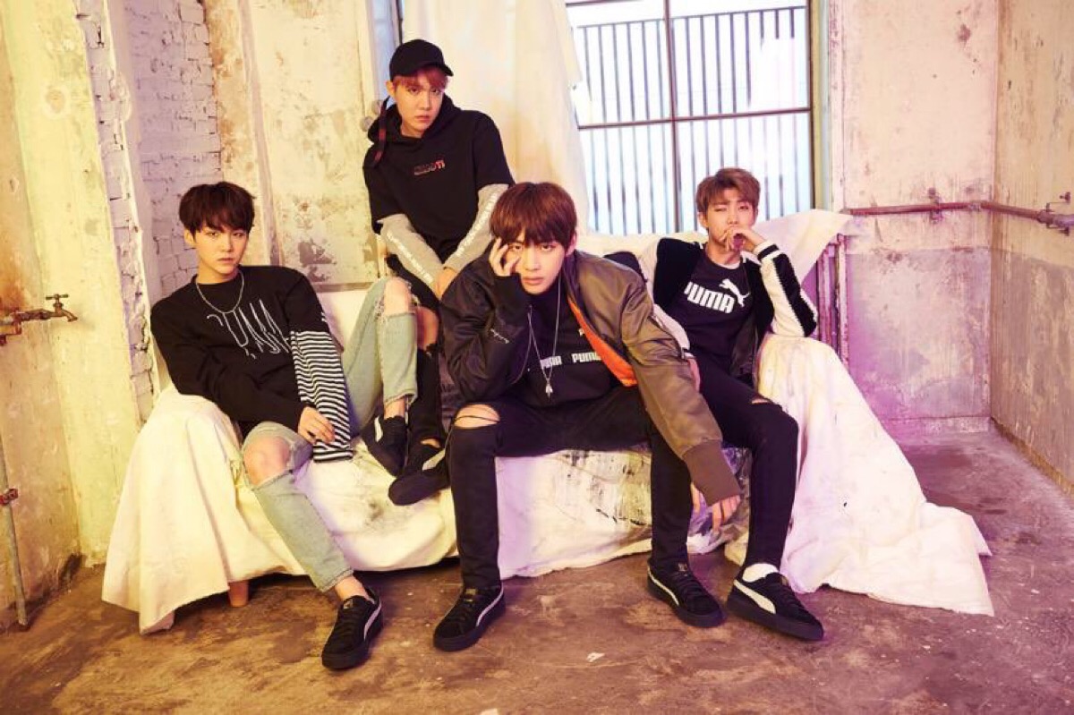 bts 防弹少年团. bts x puma 彪马代言