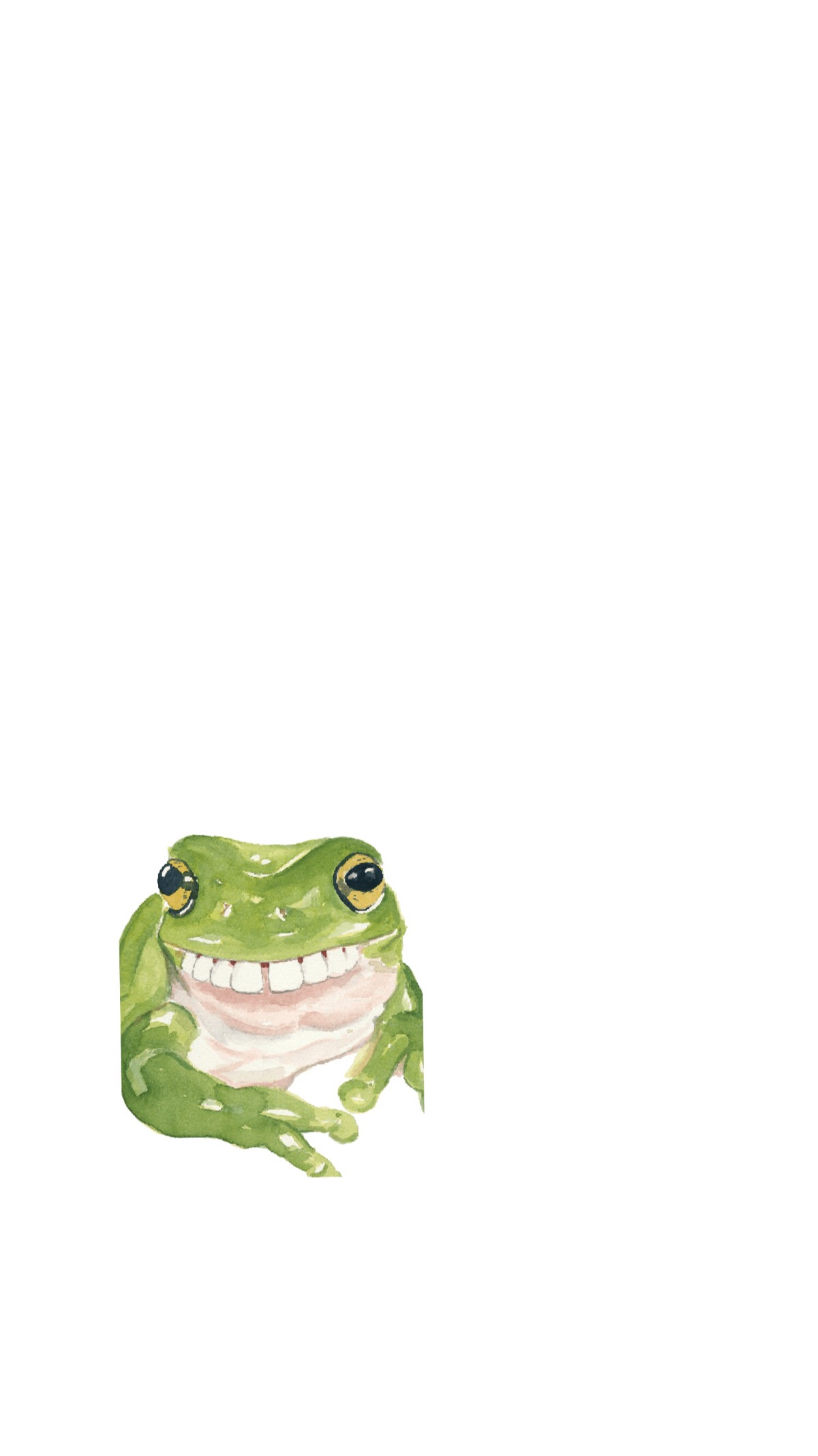 我是一只长牙的青蛙～呼噜噜噜噜
