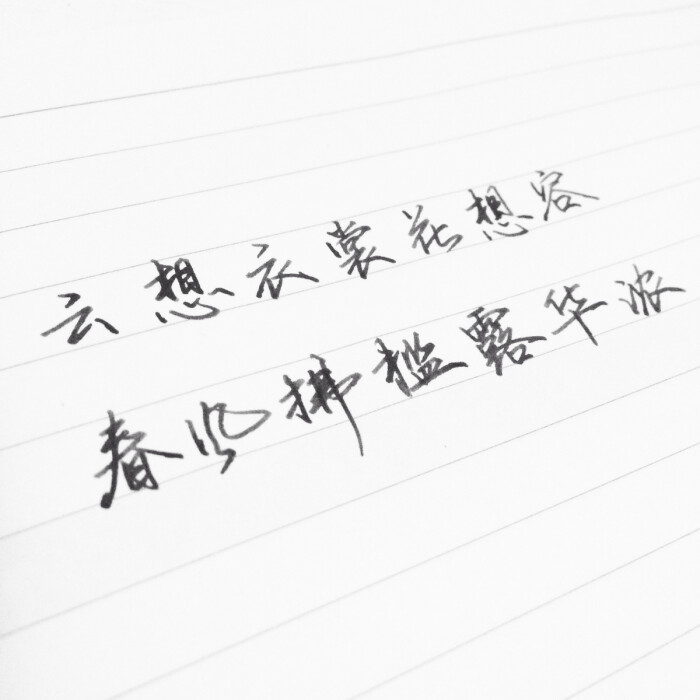 云想衣裳花想容