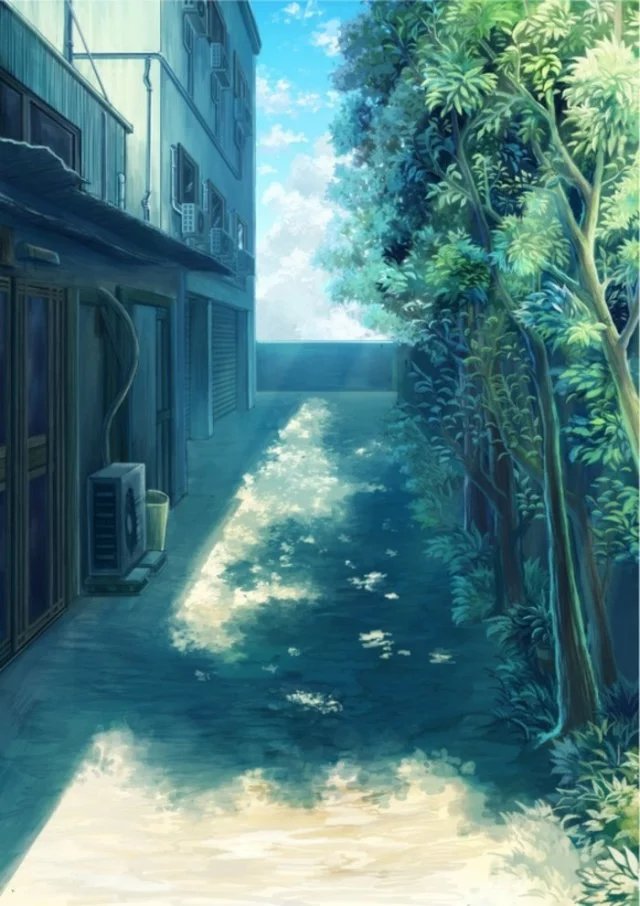 蓝色系 冷色系 唯美 文艺 清新 壁纸 说说图片 插画 二次元 锁屏 侵删