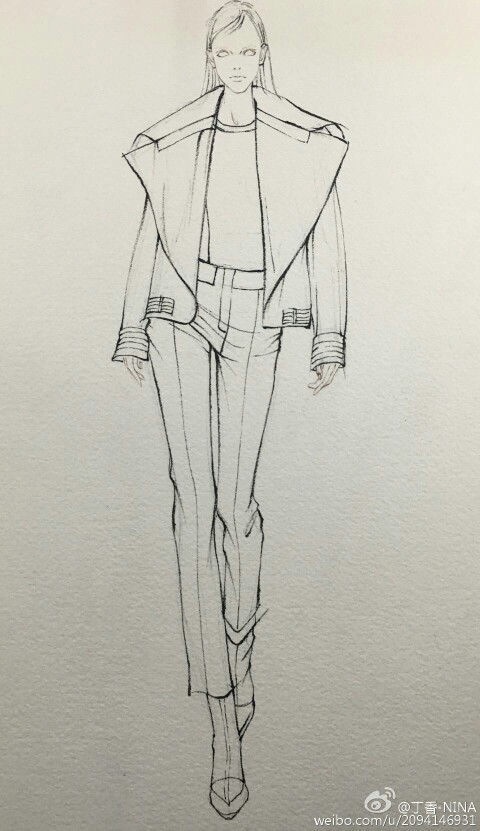 手绘 时装 插画 设计