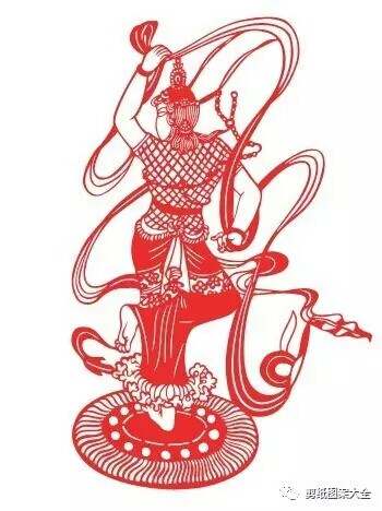 敦煌人物剪纸