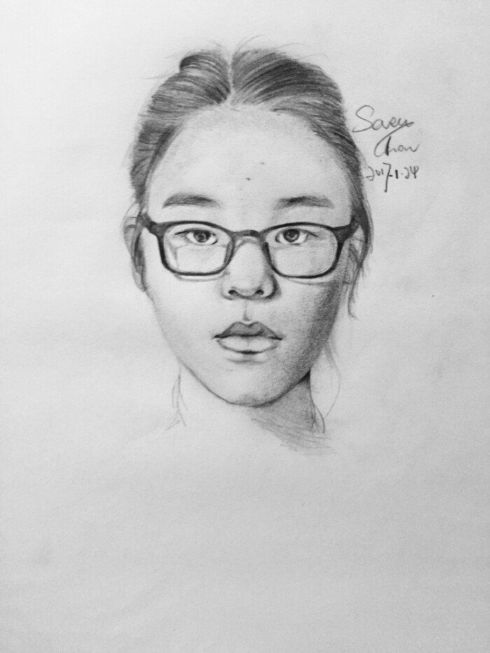 我 素描人像