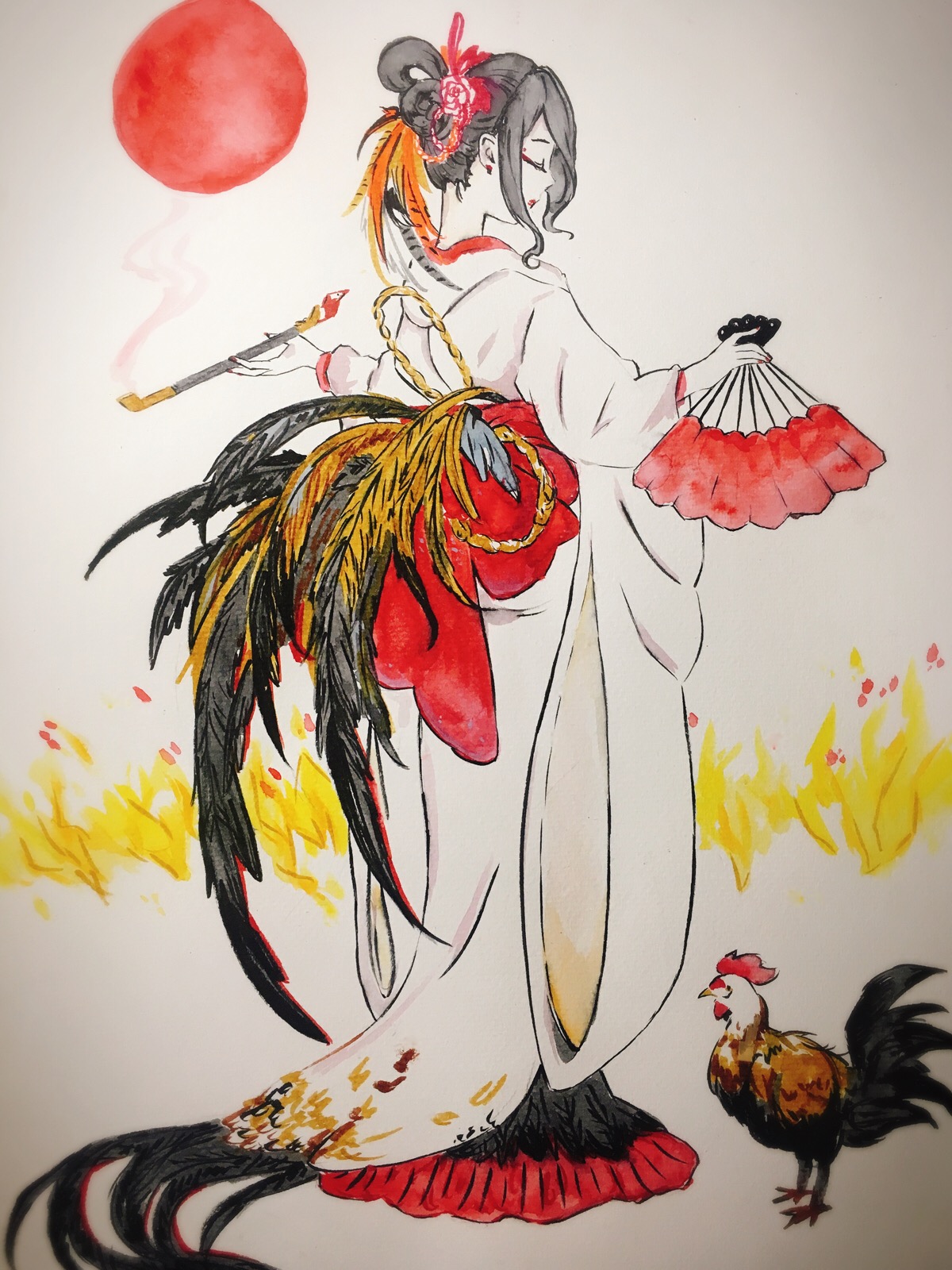 新年贺图,临摹,动漫手绘