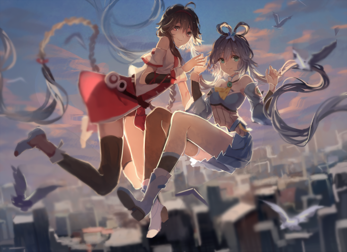 horizon p站:hanayome id=56785832 洛天依&乐正绫