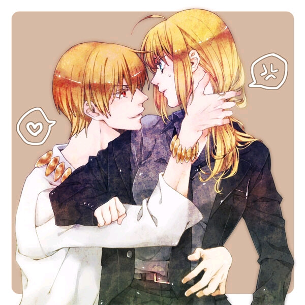 这个画色好多变啊确实啊不看fz剧情这俩金毛是挺配