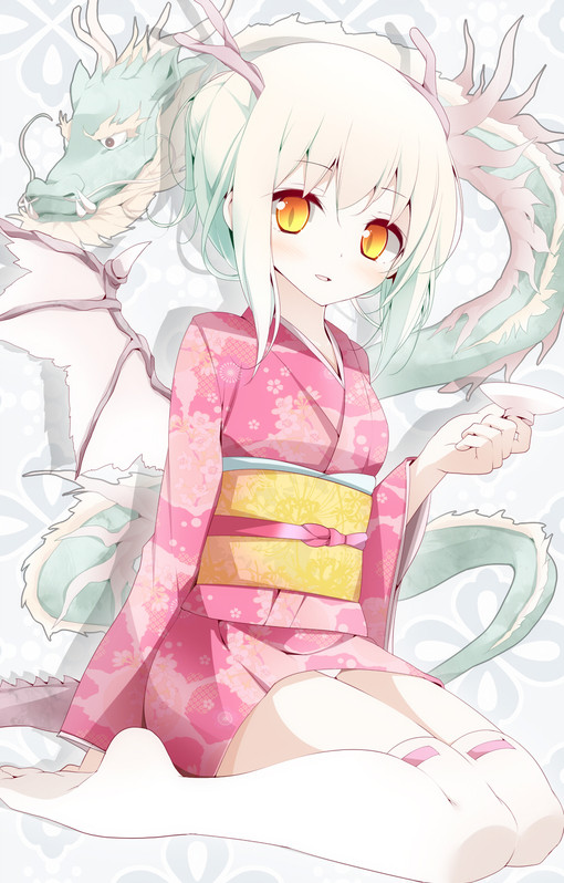 新年快乐! happynewyear 日式 pixiv 2012年贺图 辰龙