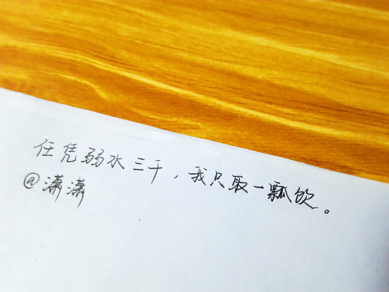 [代写 任凭弱水三千,我只取一瓢饮.