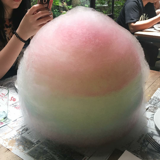 rainbow cotton candy.