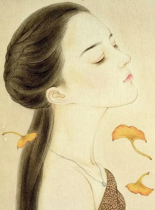 工笔美人画欣赏