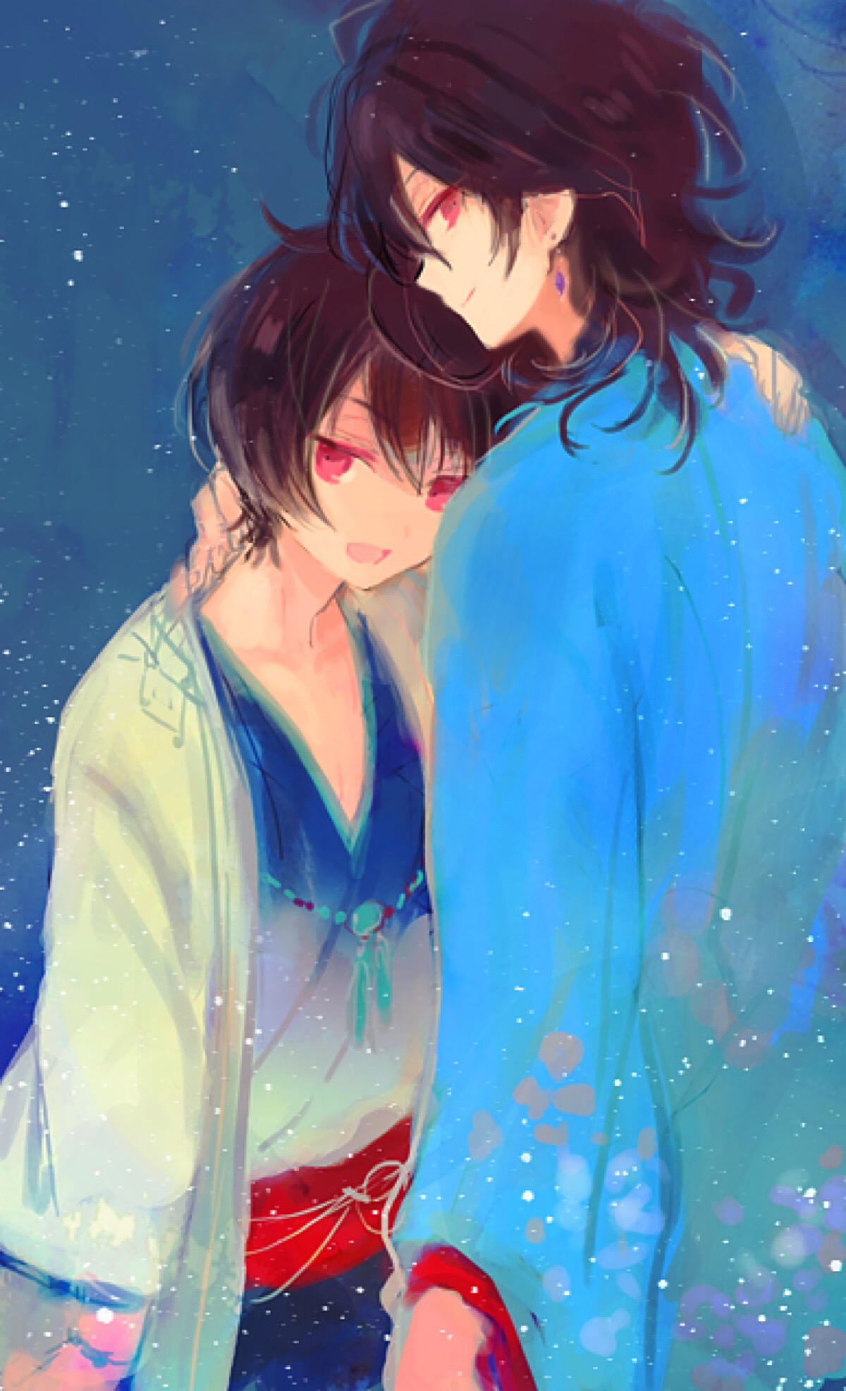 【侵删】朔间凛月 朔间零 偶像梦幻祭 吸血鬼 兄弟 少年 p站 id=