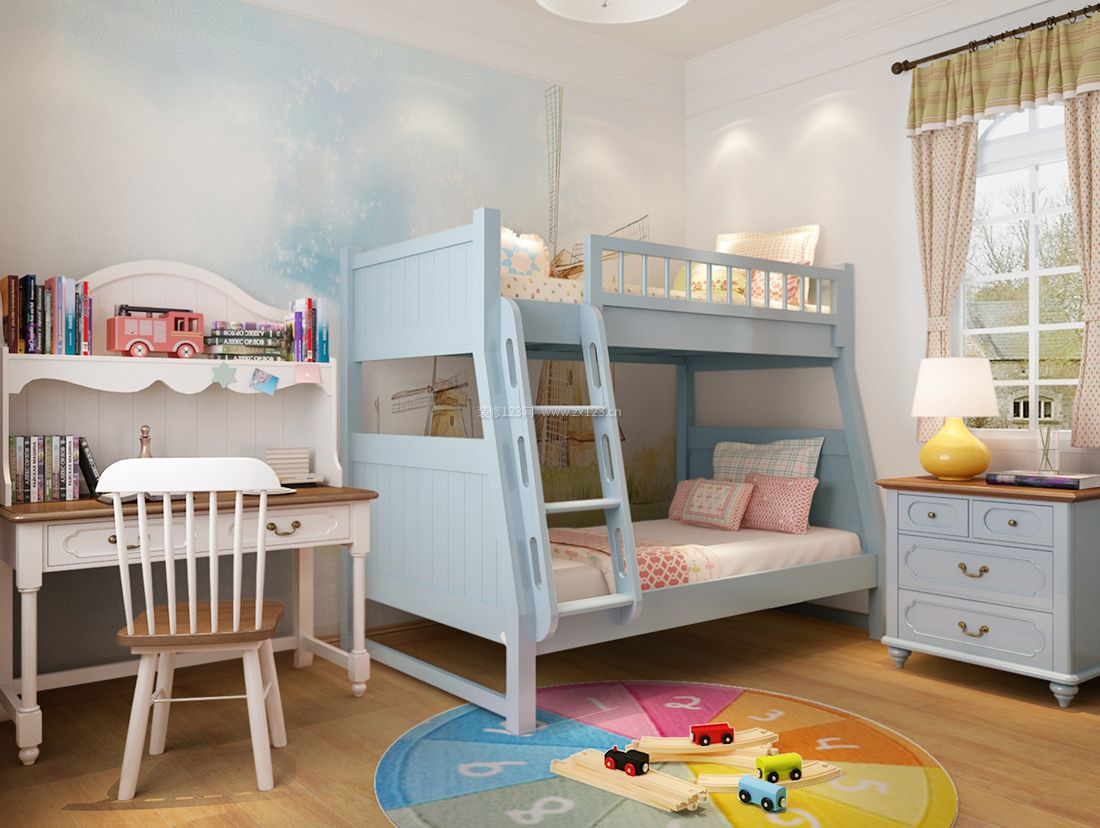 地中海儿童卧室家具装修效果图