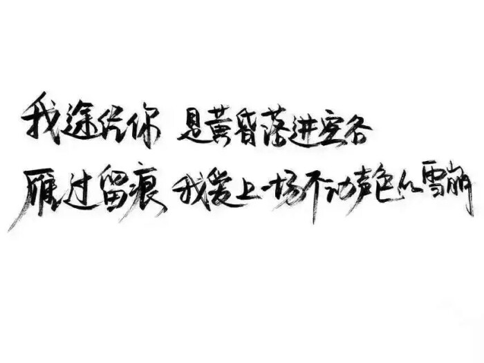 泼墨字 带字背景 手写 白纸黑字