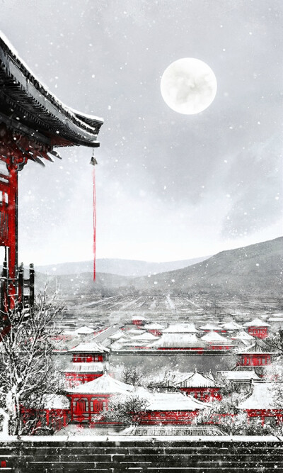 生活在古代的画风 古风 动漫 图 壁纸 手绘 水彩 美腻 侵删致歉 作者