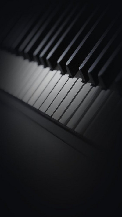 黑白钢琴键图片唯美图片