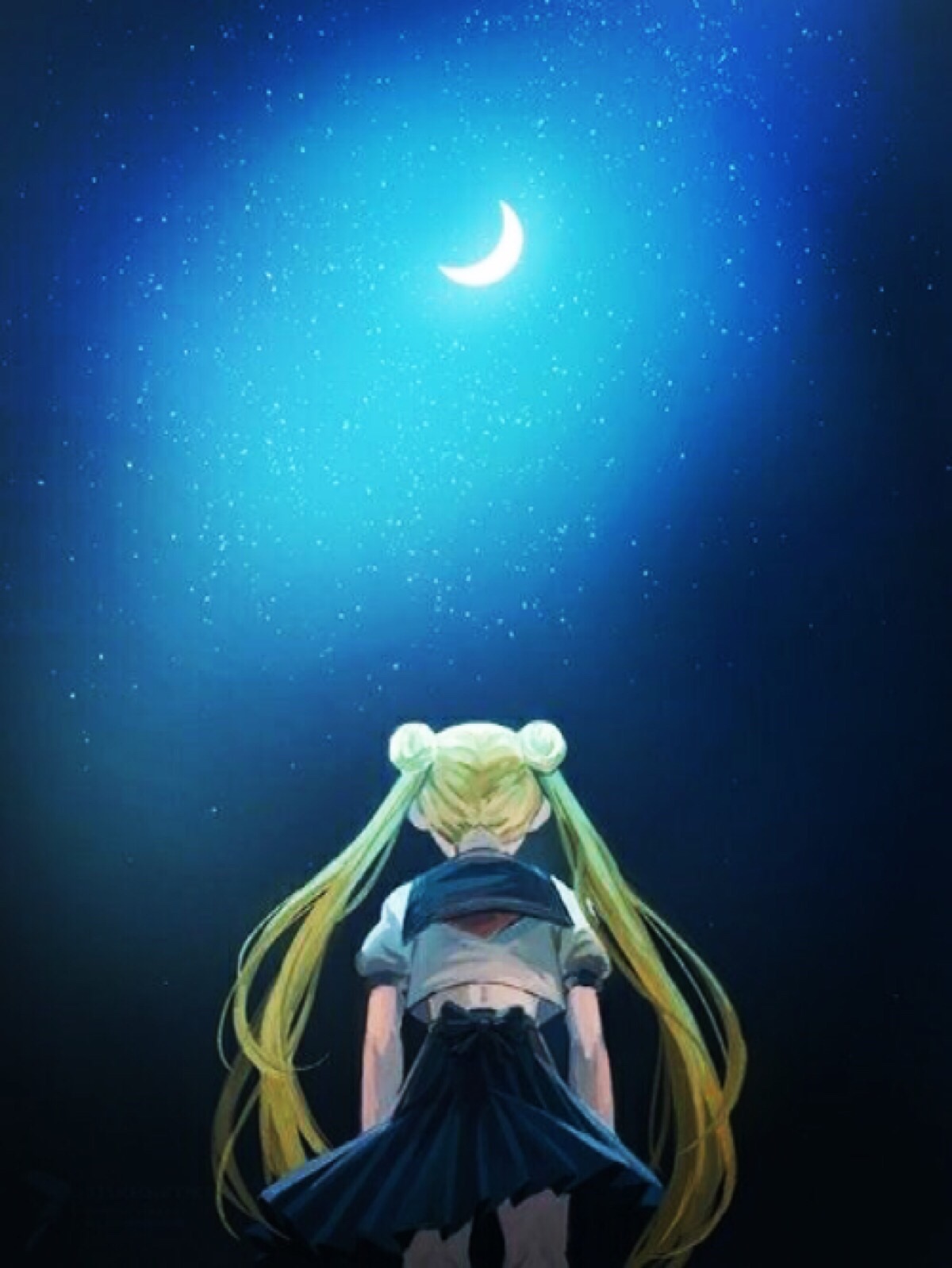 仰望星空,天上的星星就像我喜欢你的心意一样,多得数不清.