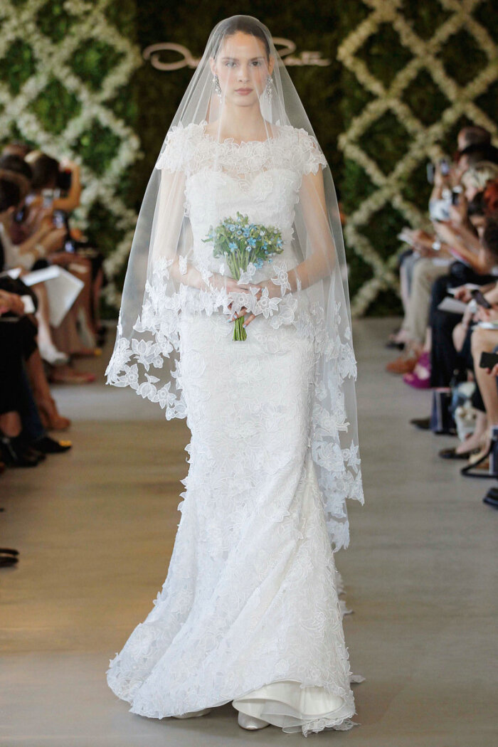 奥斯卡·德拉伦塔 (oscar de la renta)2013春夏纽约婚纱周秀场 : 清