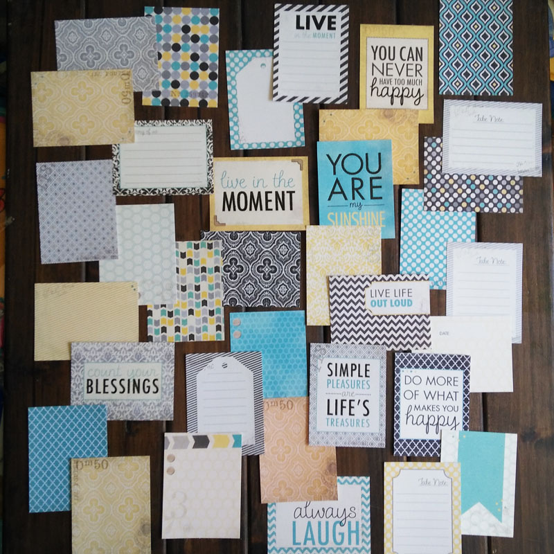 欧单scrapbook相册单面3x4图案卡片34张一套