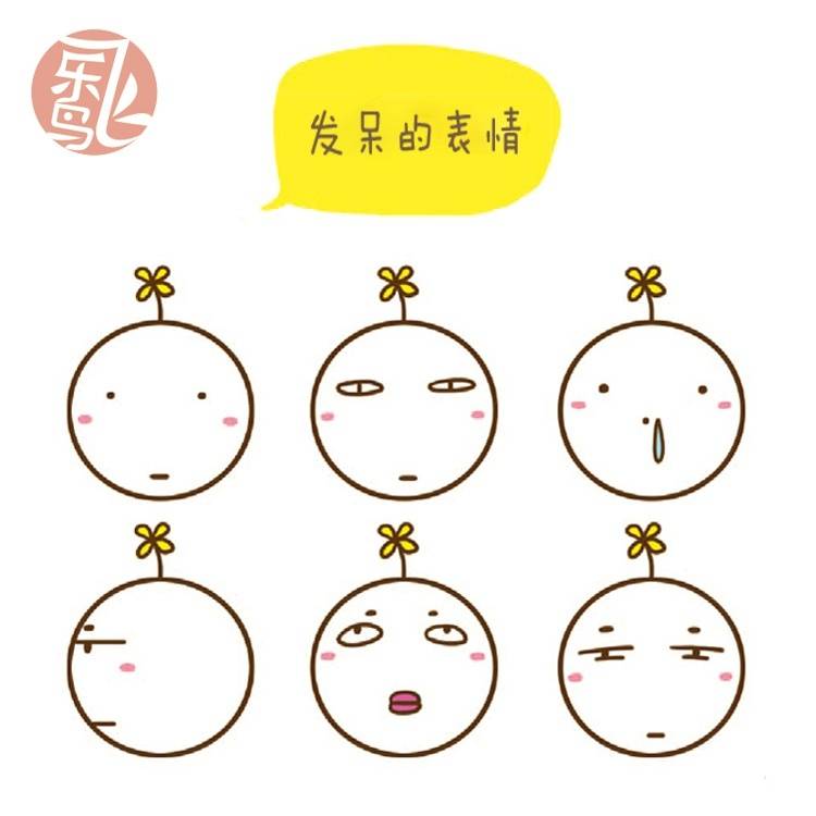 别着急,让我们从最简单的脸部开始,进入表情包的绘画世界吧!