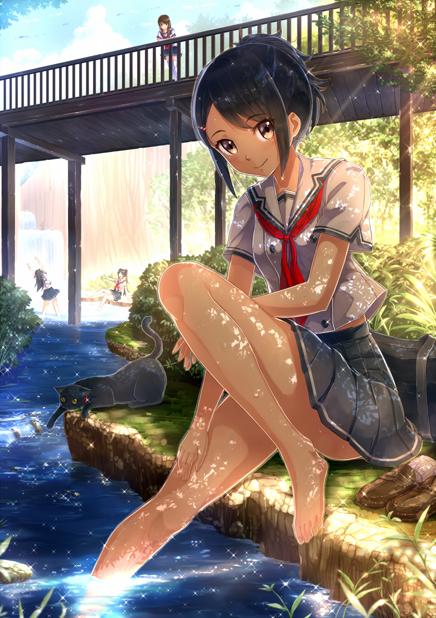 二次元 少女 校服 校园风 p站-堆糖,美好生活研究所