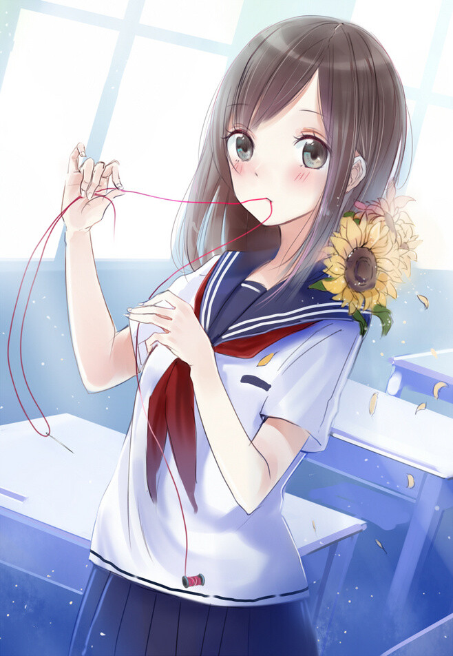 二次元 少女 校服 校园风 p站