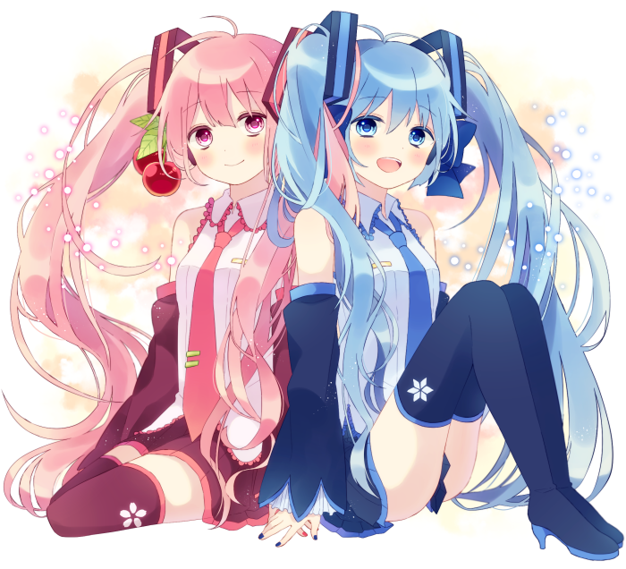 初音未来 初音 少女 美图 马尾 p站