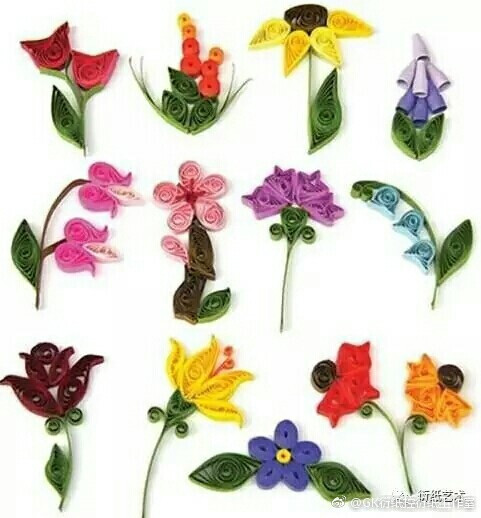 衍纸花卉##手工艺制作#果然用衍纸做的手工艺花卉依旧如此的耀眼和