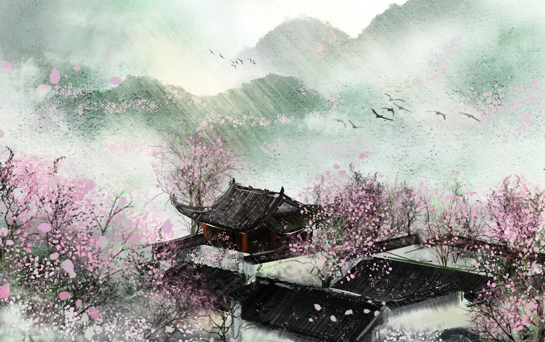 古风水彩素材 〕作者" 鱼俞木