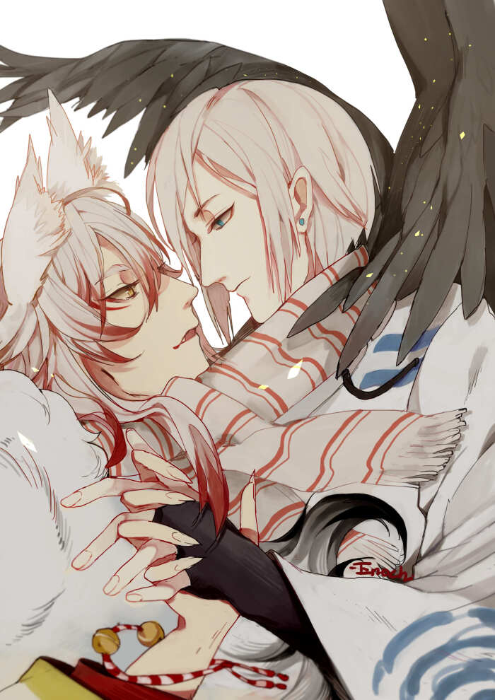【侵删】onmyoji 大天狗x妖狐 | limitxxvii p站_id=61774678