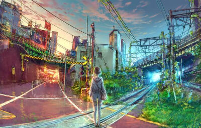 水彩彩铅插画手绘治愈