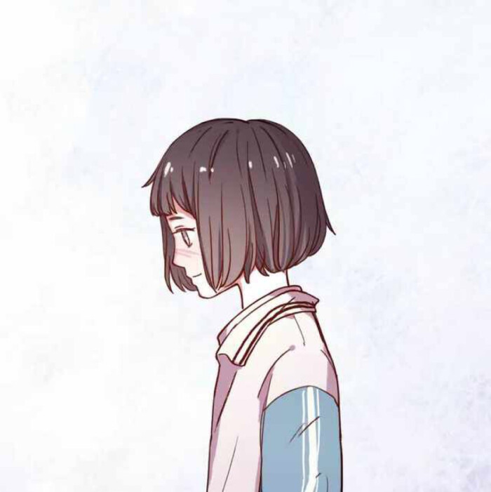 校服女侧脸头像