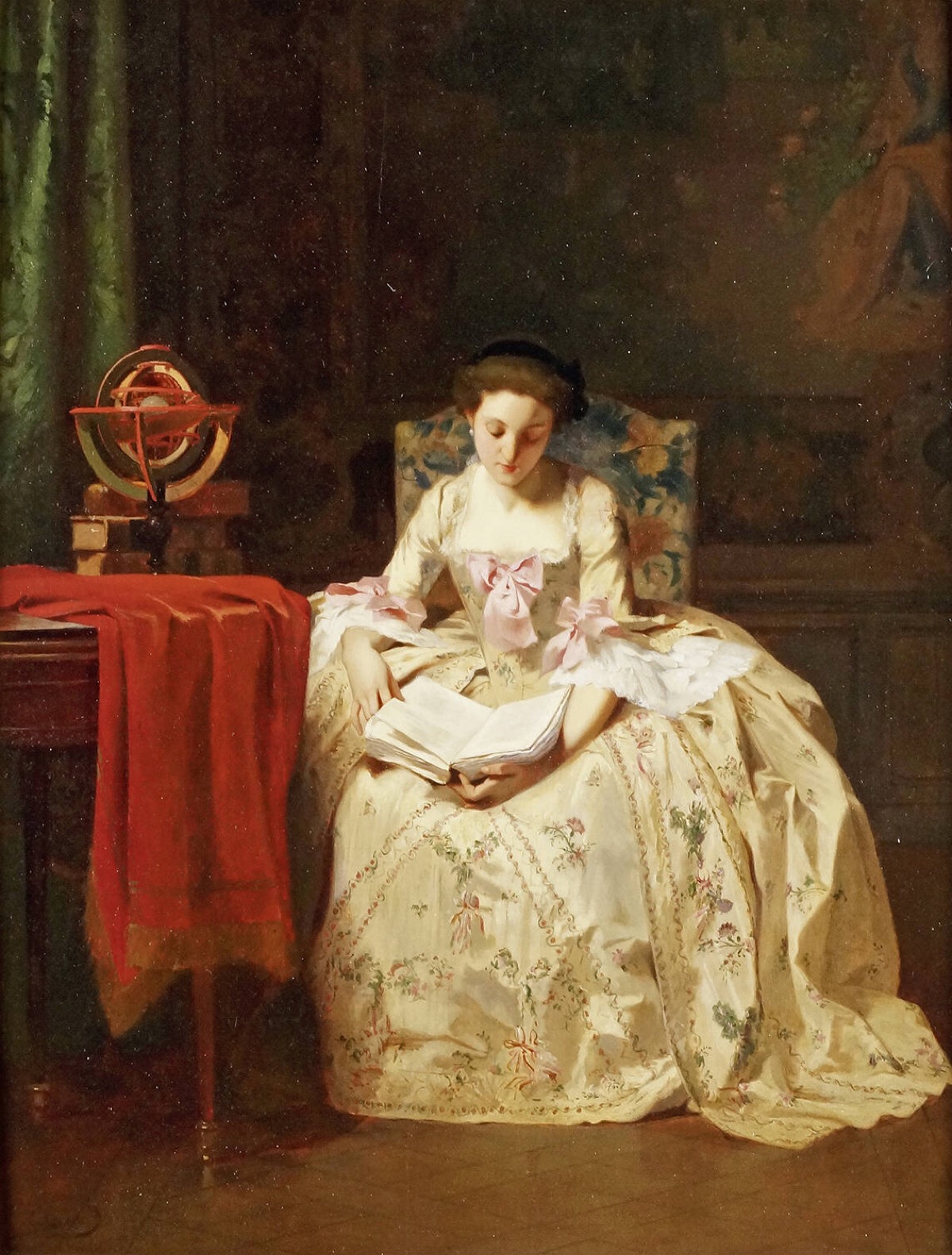 19世纪法国画家joseph caraud笔下的窈窕淑女