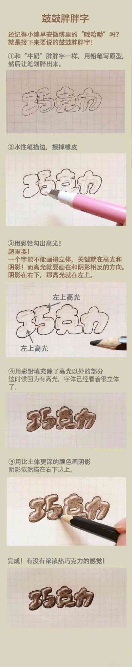 胖胖字 