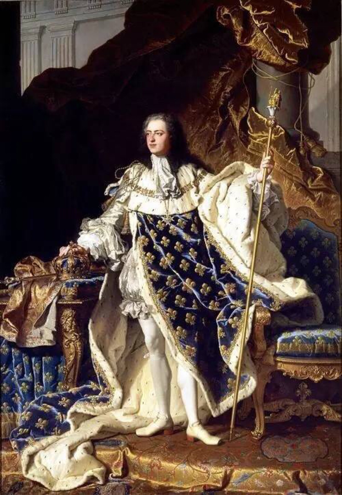 年仅二十岁路易十五掌握着绝对的权利,是整个国家的白马王子
