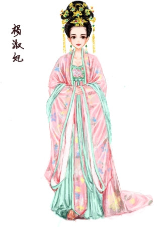 彩虹堂,古风,手绘,美人,武媚娘传奇