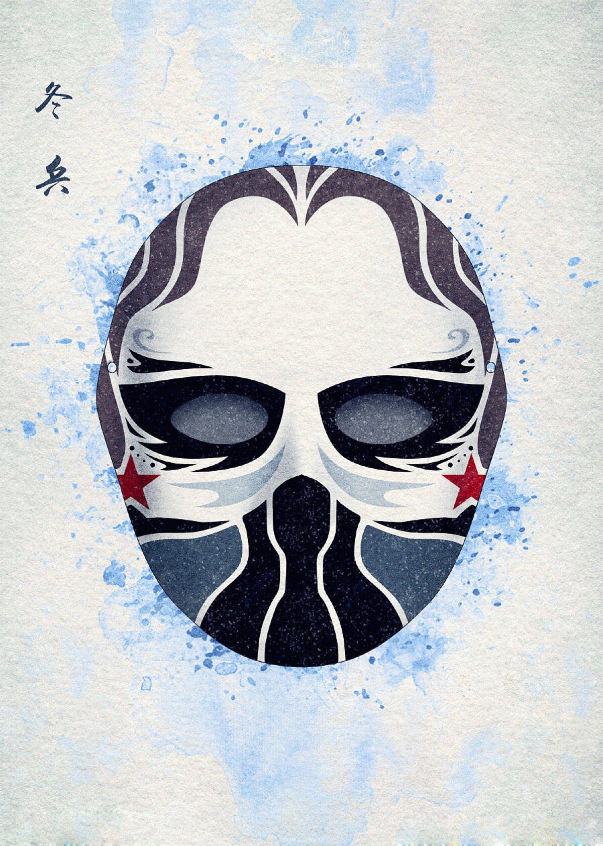 两种文化元素相结合真的很奇妙!中国风脸谱图!