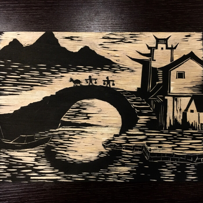 木版画 