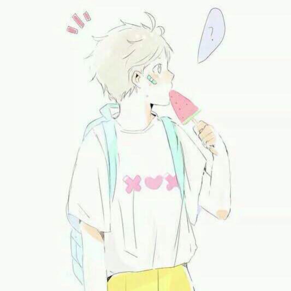 动漫男头 可爱酷意境超拽混搭气质.