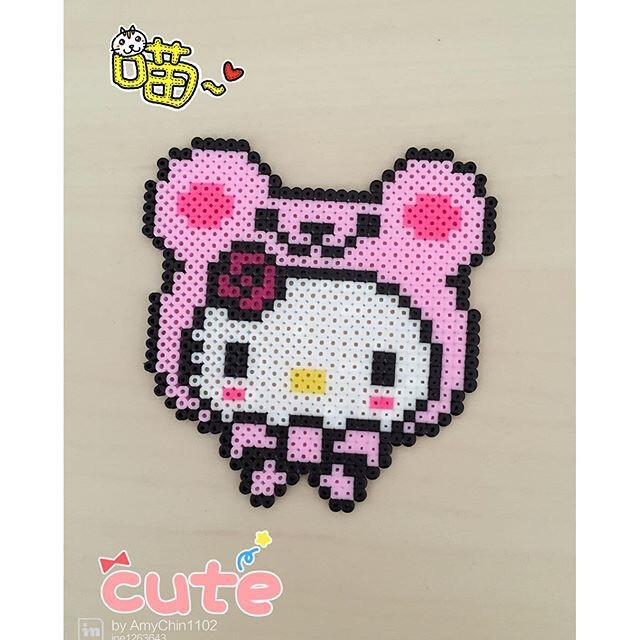小舞家pbead拼豆kitty猫系列