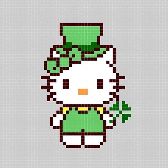 小舞家pbead拼豆kitty猫系列