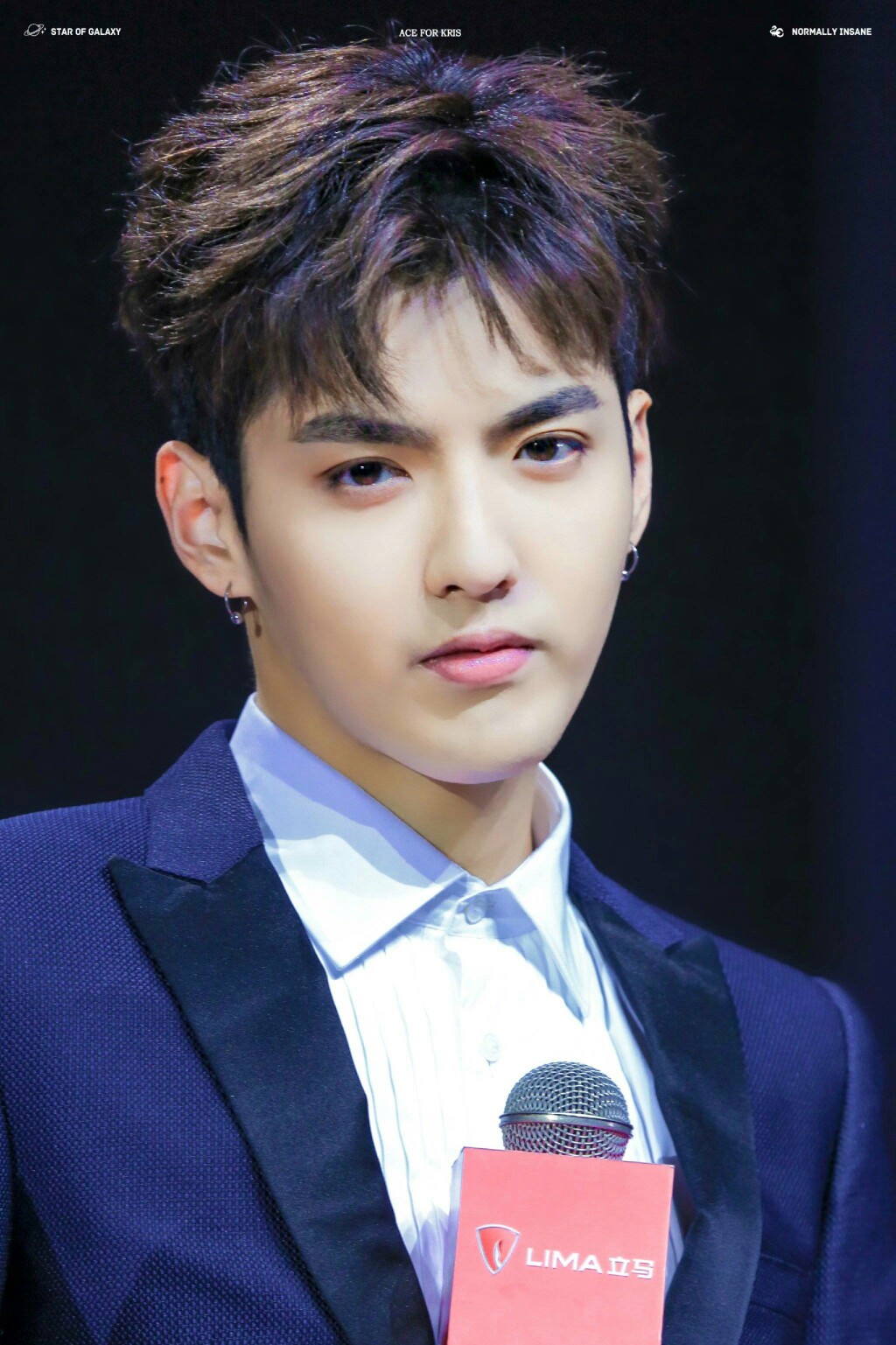万人迷气质的素颜男神吴亦凡 kris exo 性感美男 偶像明星 帅哥发型