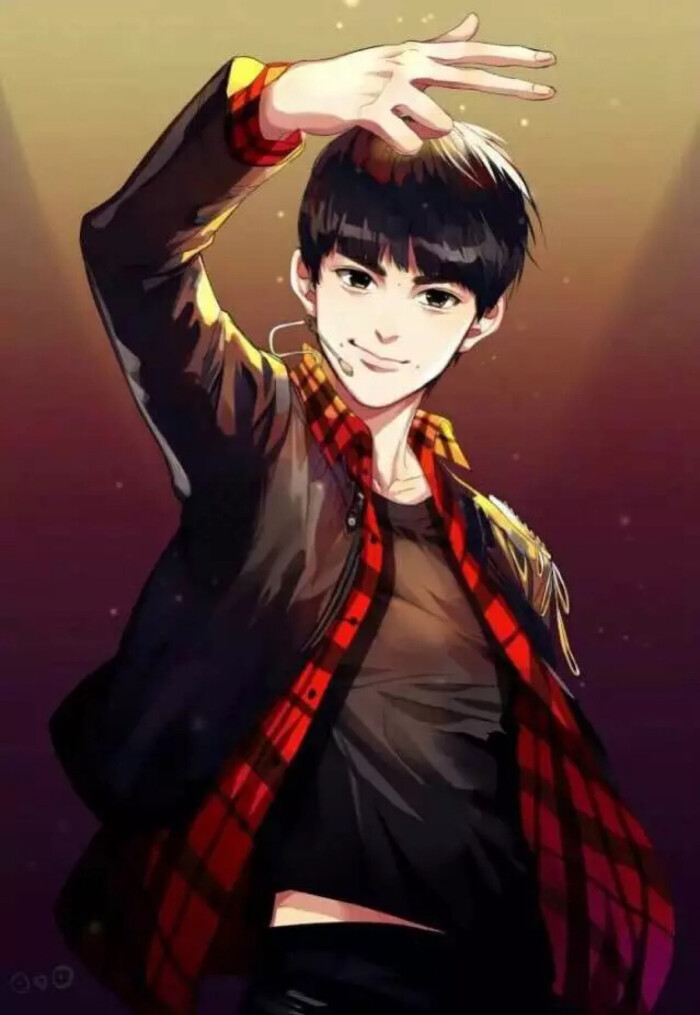 tfboysq版壁纸,tfboys壁纸手机壁纸 tfboys-四叶草-q版-手绘-壁纸