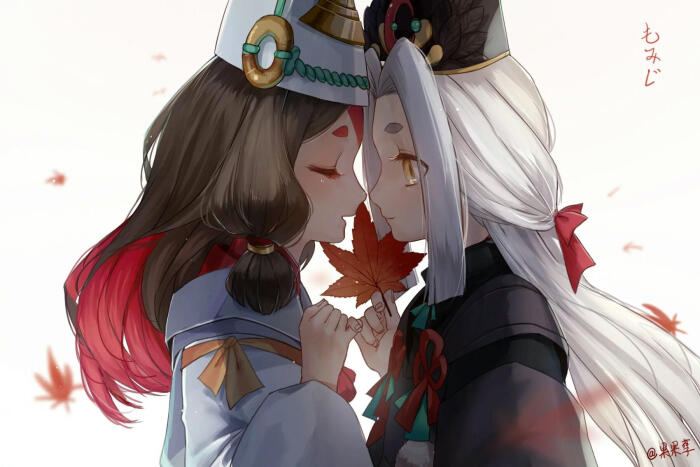 黑白童子_果果孽_阴阳师手游圈插画_网易gacha二次元社区