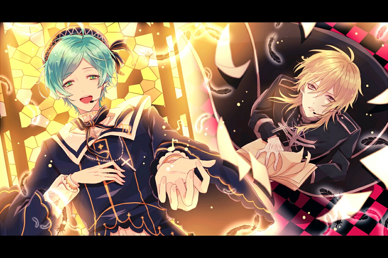 偶像梦幻祭 羽风薰 深海奏汰 男子 少年 治愈 壁纸 唯美 pixiv id